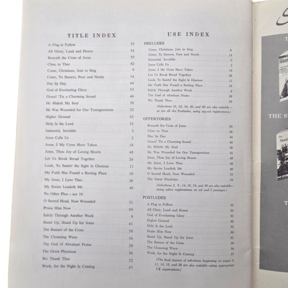 The Sunday Morning Organist Music Books Volumes 1 and 4 1962 1963 Church Organ - Picture 5 of 16